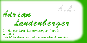 adrian landenberger business card